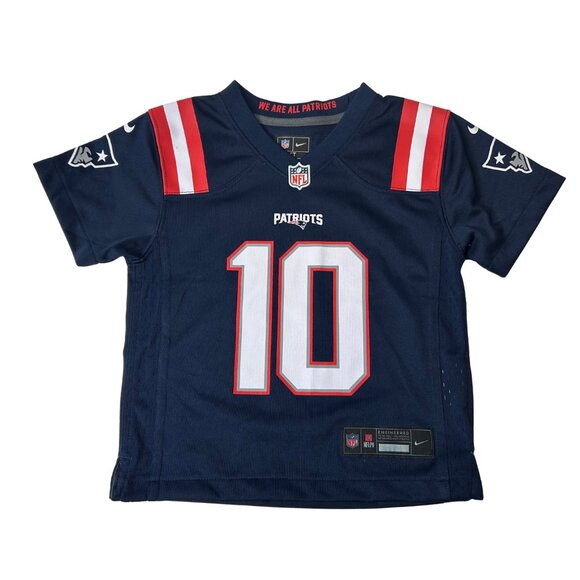 Nike Kids’ NFL Mac Jones New England Patriots Jersey – Size 4T - Picture 1 of 3